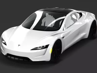 Tesla Roadster Free 3D model