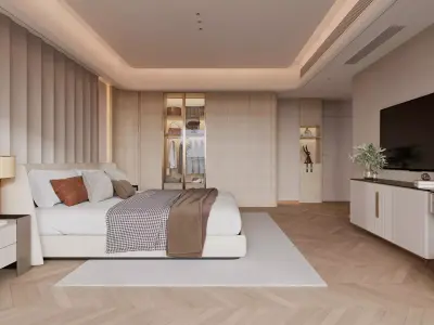 Master bedroom 3D model 3D model