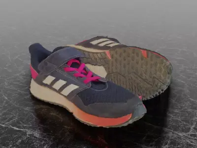 ADIDAS FAITO KIDS 3D SHOES Low-poly 3D model