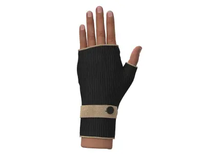 fingerless gloves  3D model