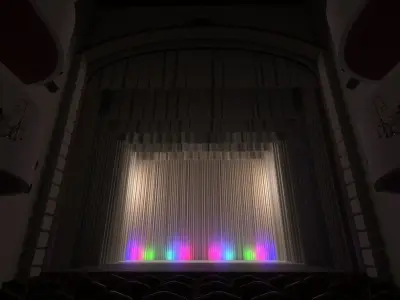 Theater- auditorium - stage - backstage  3D model
