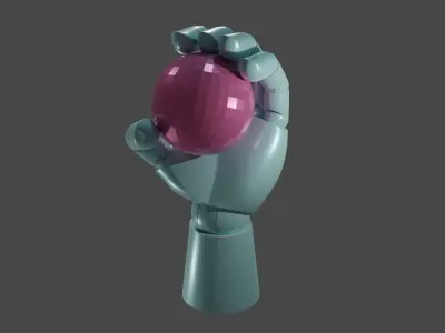 Snap and Play The Articulated Hand Decorative Holder 3D print model