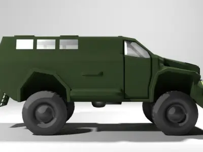 Armoured Car - 1st WIN 3D model