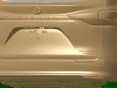 Toyota Sienna Platinum Hybrid 2021 Vehicle 3d scan model 3D model