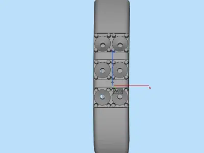 drops watch with two buttons 3D print model