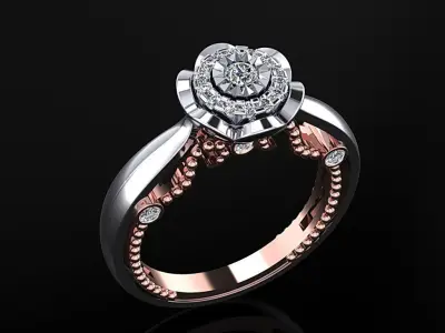 Women Ring 12 3D print model