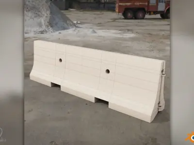 Concrete Barrier Pack 3D model