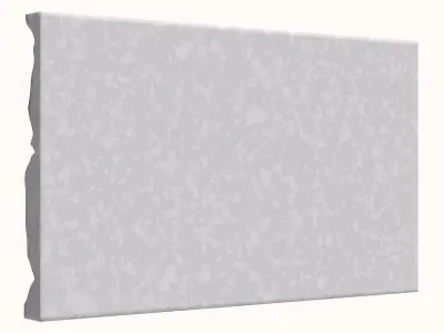 Jagged Aged Limestone Panel 3D model