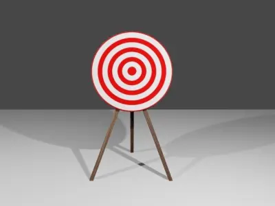 Arrow Target - Alvo para arco e flecha Low-poly 3D model