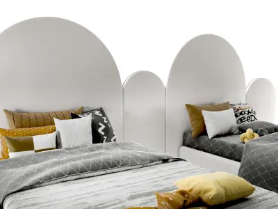 attached bed sport set39 3D model