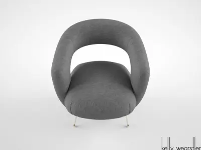 Kelly Wearstler Laurel Lounge Chair 3D model