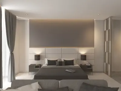 Luxury Master Bedroom 3D model