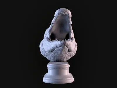 Crocodile Head 3D print model