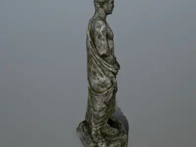 statue 5 roman Low-poly 3D model