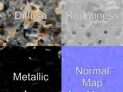 Gray Warmblood Horse with White Transition Low-poly 3D model