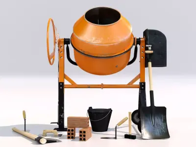 Concreto mixer  3D model