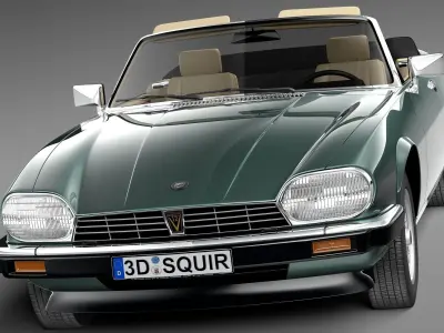 Jaguar XJS convertible 1975 3D model