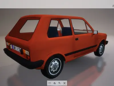Lowpoly Car 12 Low-poly 3D model