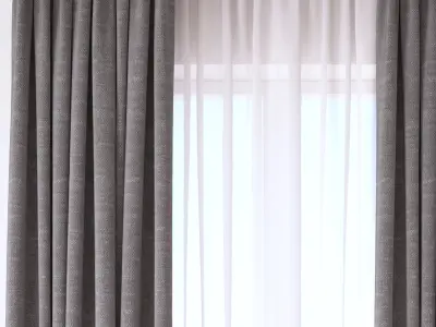 Set 96 Curtains 3D model