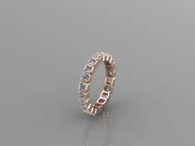 Solitaire Ring SR7 Version 1 3D model