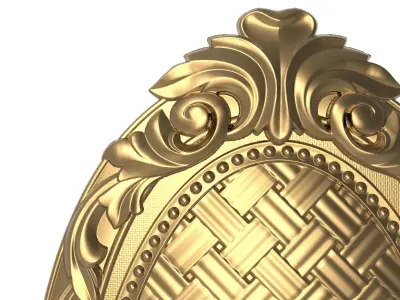 Carved Picture Frame 3D model