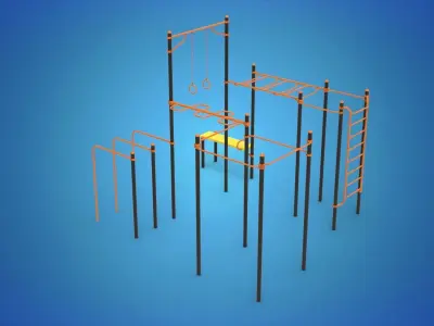 Gym Equipment Outdoor  3D model