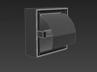 Paper Holders Top Plaster Single 3D model