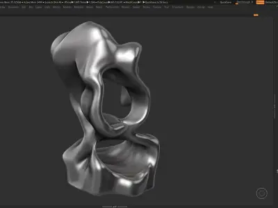 Modern Abstract Decorative sculpture 3d print model 53 3D print model