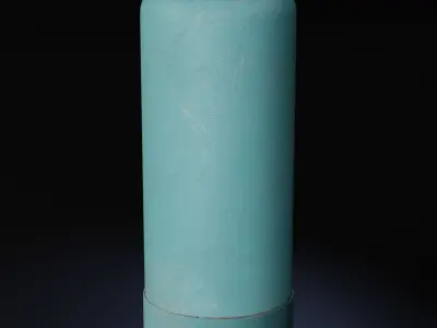 Sport Water Bottle Low-poly 3D model