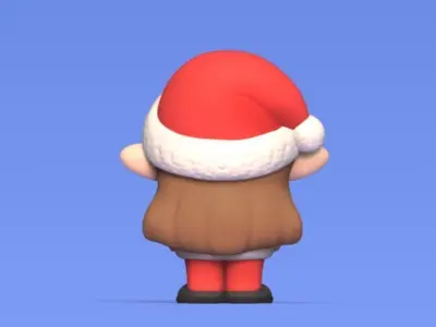 Xmas Girl 3D print model