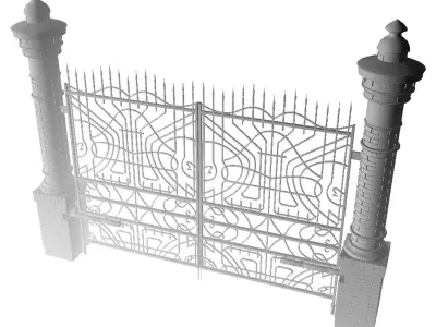 gates automatic opener modern 3D model