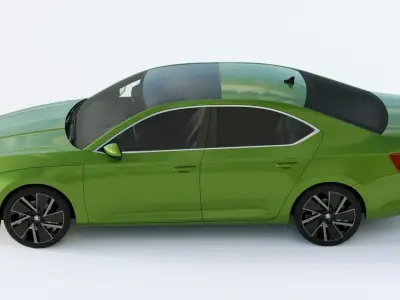 Skoda Superb 2020 3D model