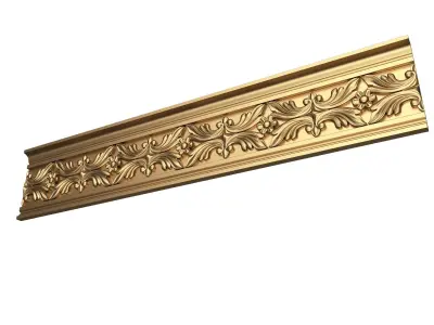 Cornice Decoration Molding 048 Low-poly 3D model