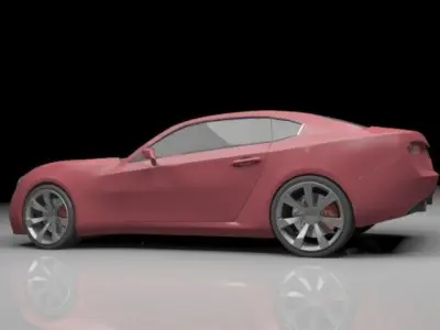 2016 muscle car design 3D model