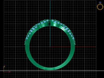 Women Ring 3DM Womens Ring 3d models 3D print model 3D print model 73