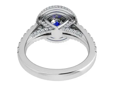 Round Halo Ring 3431 3D print model