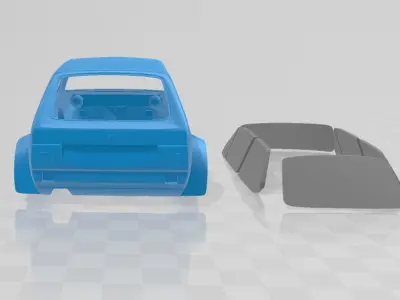 Volkswagen Golf MK1 Race Cup 1974 - Body Car STL Model 3D print model