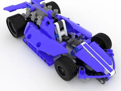 Lego Race Car 3D model