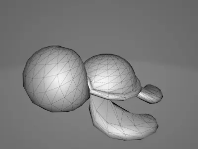 Cute Turtle Low-poly 3D model buy