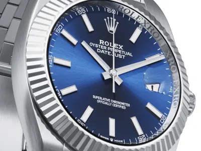 Rolex Datejust 41 blue 3D model