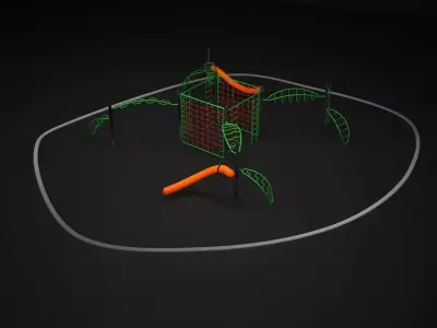 Teenagers Outdoors Toys 3D model