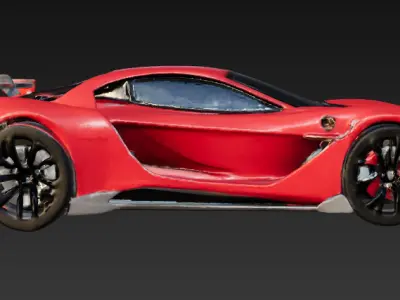 Sport Car 3D Model Series 3 3D print model