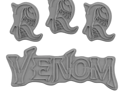 Venom Neon Signs 3D model