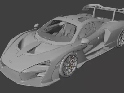 Mclaren senna 3D model from CGTrader