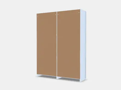 PAX - HASVIK Wardrobe combination 1 Low-poly 3D model