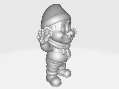 Cute Christmas Elf Figurine Holiday Gnome Decoration Santa  3D print model