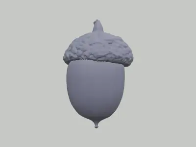 Oak High Poly Acorn Free 3D print model