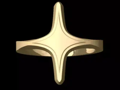 Star Ring 3D print model