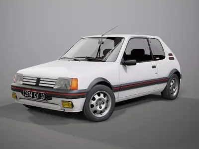 Peugeot 205 GTI  3D model