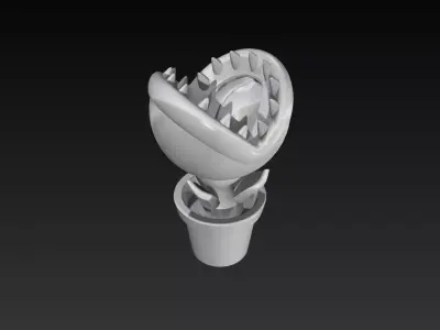 Super Mario Eating Flower 3D Print Ready Model 3D print model